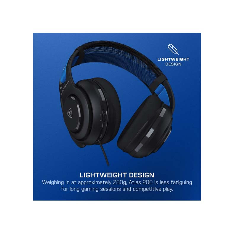 Turtle Beach Atlas 200 WIred Gaming Headset for PS5 - Black - Black