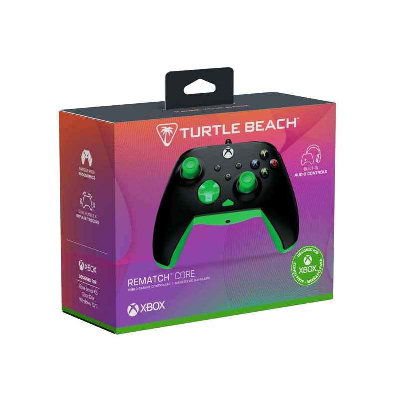 Turtle Beach Rematch Core Wired Controller XB - Black Green - Black Green