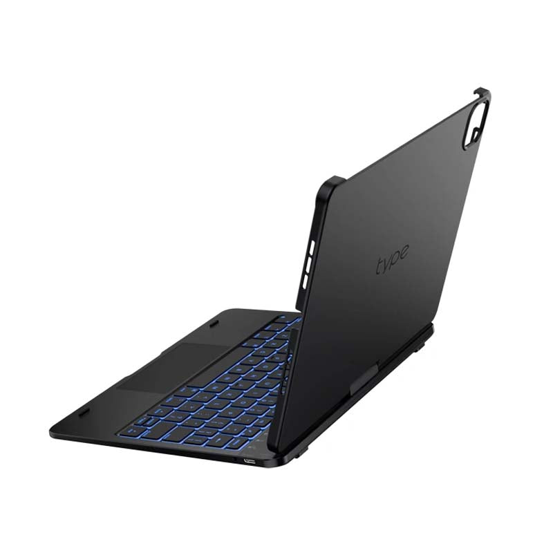 Type Case Flexbook Touch Bluetooth Keyboard Case for iPad Air M2/M3/M4 11’’ / iPad Air 4th/5th Gen 10.9’’ - Black