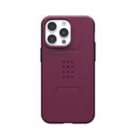 UAG Apple iPhone 15 Pro Max Civilian Magsafe FE Case - Bordeaux - Black / Red