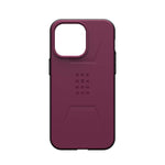 UAG Apple iPhone 15 Pro Max Civilian Magsafe FE Case - Bordeaux - Black / Red