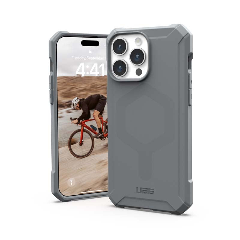 UAG Apple iPhone 15 Pro Max Essential Armor Magsafe FE Case - Silver - Silver