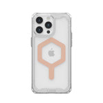 UAG Apple iPhone 15 Pro Max Plyo Magsafe FE Case - Ice / Rose Gold - Clear / Rose Gold