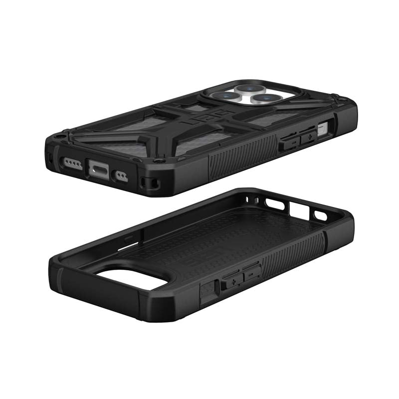 UAG Apple iPhone 15 Pro Monarch Case - Carbon Fiber - Black