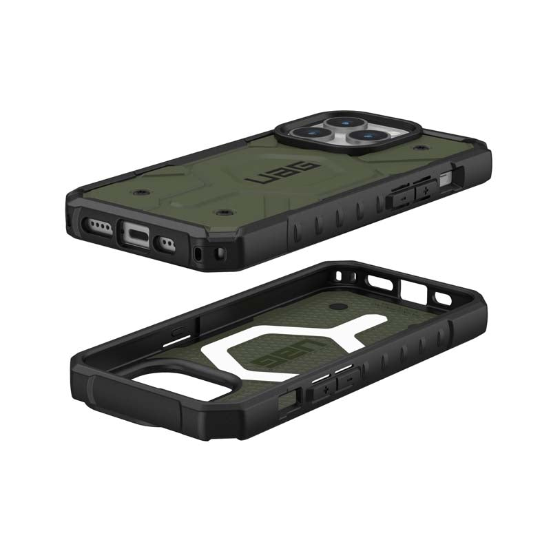 UAG Apple iPhone 15 Pro Pathfinder Magsafe FE Case - Olive - Green