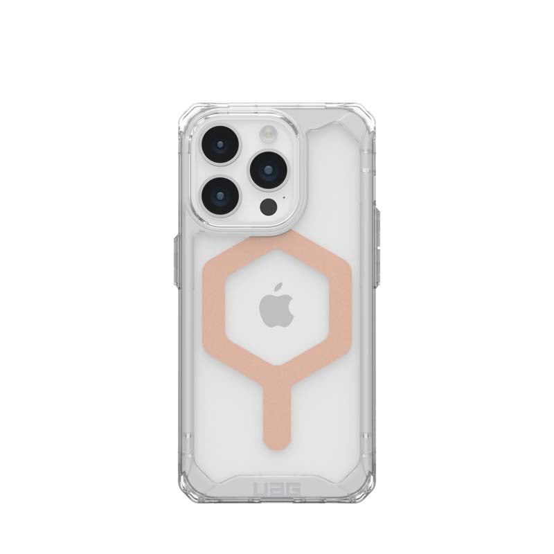 UAG Apple iPhone 15 Pro Plyo Magsafe FE Case - Ice / Rose Gold - Clear