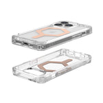 UAG Apple iPhone 15 Pro Plyo Magsafe FE Case - Ice / Rose Gold - Clear