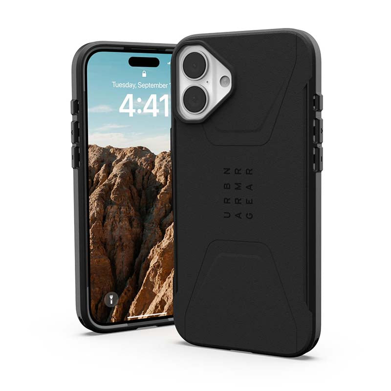 UAG Apple iPhone 16 Plus Civilian Magsafe Case - Black - Black