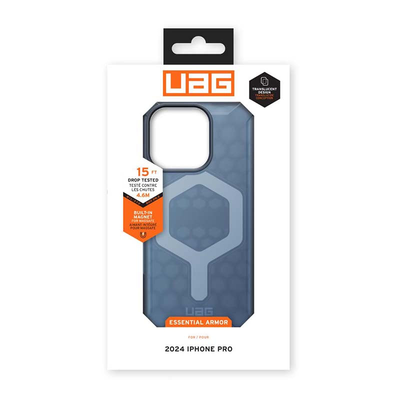 UAG Apple iPhone 16 Pro Essential Armor Magsafe Case - Blue - Blue