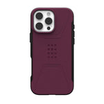 UAG Apple iPhone 16 Pro Max Civilian Magsafe Case - Bordeaux - Purple
