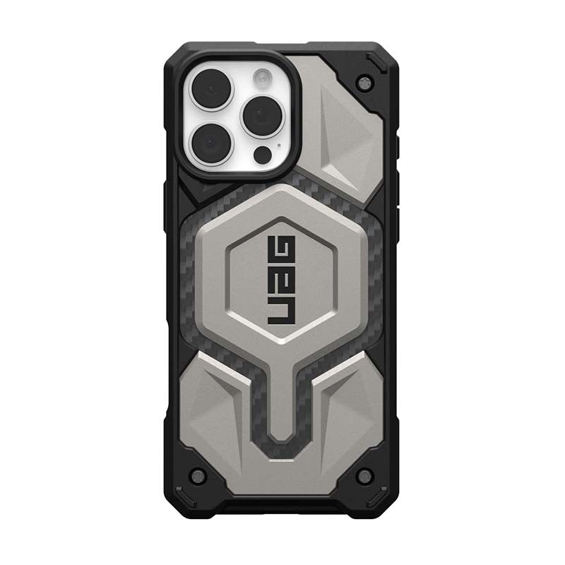 UAG Apple iPhone 16 Pro Max Monarch Pro MagSafe Case - Titanium - Black/Grey