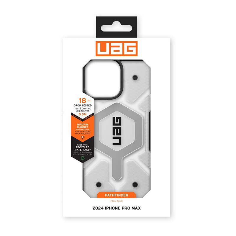 UAG Apple iPhone 16 Pro Max Pathfinder Clear Magsafe Case - Ice - Clear