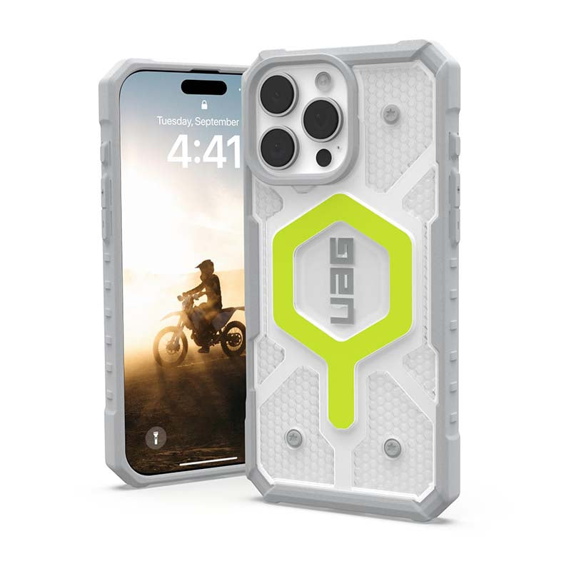 UAG Apple iPhone 16 Pro Max Pathfinder Clear Magsafe Case - Neon - Clear