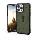 UAG Apple iPhone 16 Pro Max Pathfinder Magsafe Case - Olive Drab - Black / Green