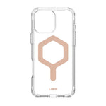 UAG Apple iPhone 16 Pro Max Plyo MagSafe Case - Ice / Rose Gold - Clear / Rose Gold