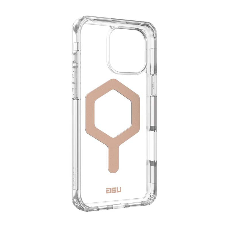 UAG Apple iPhone 16 Pro Max Plyo MagSafe Case - Ice / Rose Gold - Clear / Rose Gold