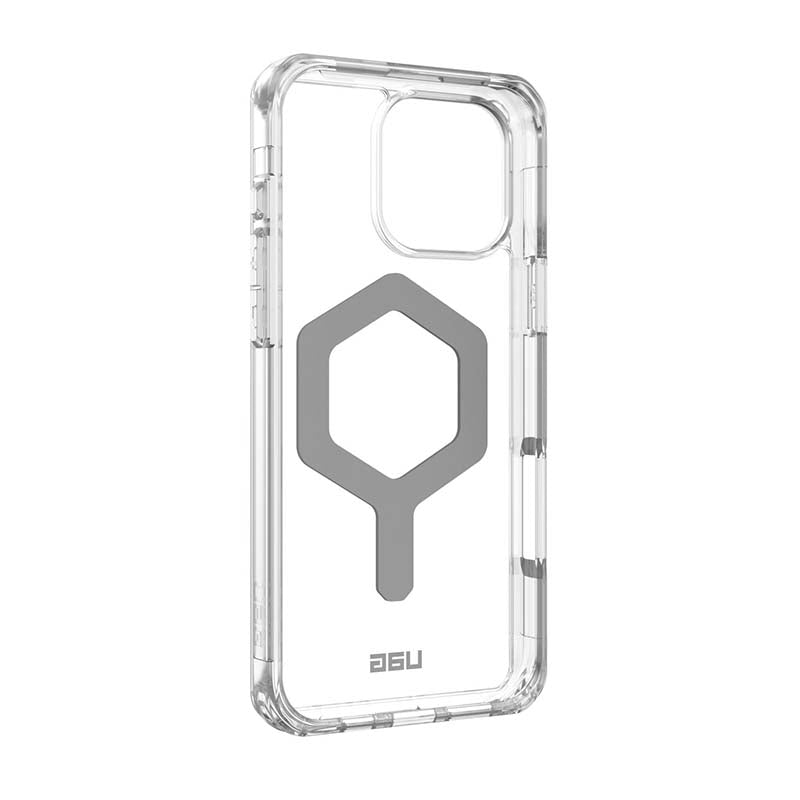 UAG Apple iPhone 16 Pro Max Plyo MagSafe Case - Ice / Silver - Clear / Silver