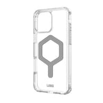 UAG Apple iPhone 16 Pro Max Plyo MagSafe Case - Ice / Silver - Clear / Silver