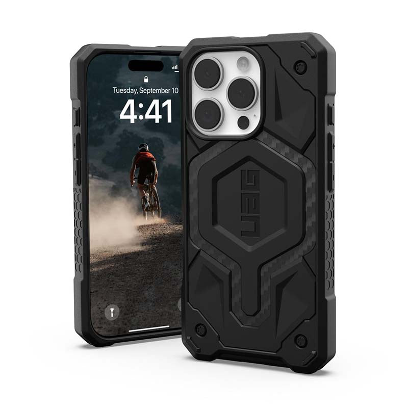 UAG Apple iPhone 16 Pro Monarch Case - Carbon Fibre - Black