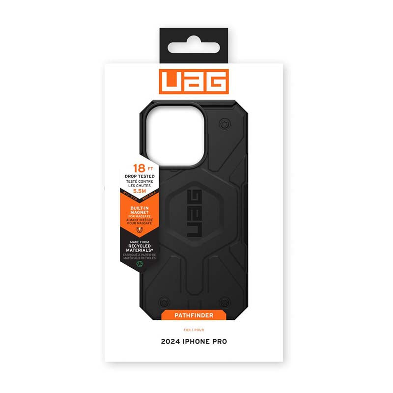UAG Apple iPhone 16 Pro Pathfinder Magsafe Case - Black - Black