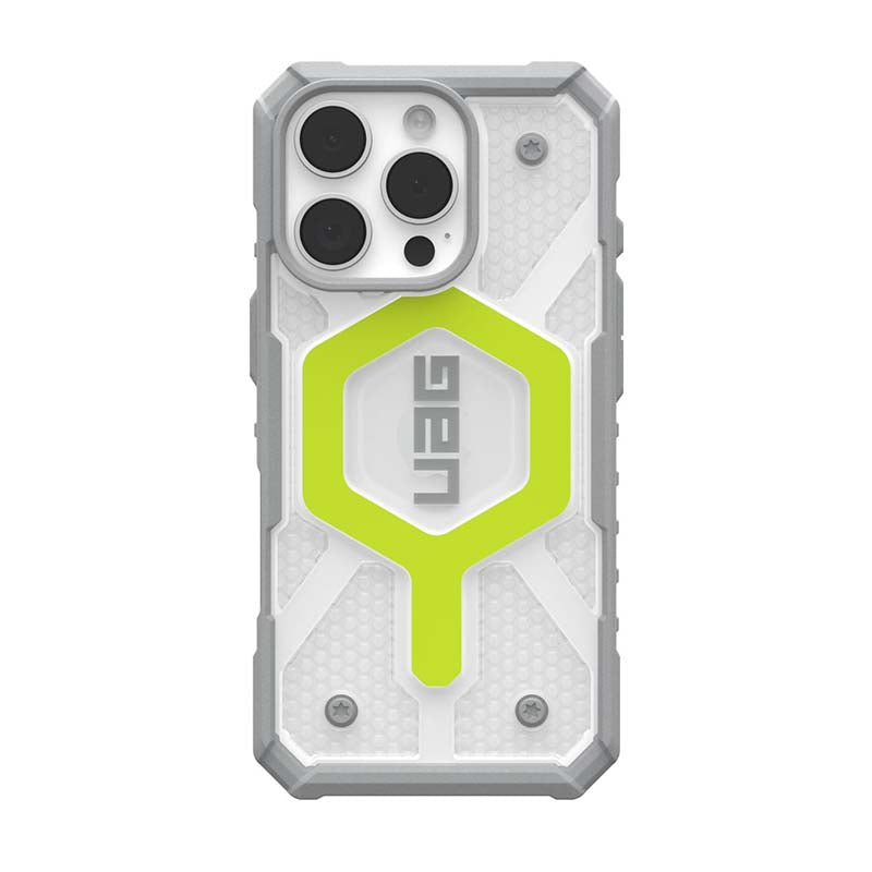 UAG Apple iPhone 16 Pro Pathfinder MagSafe Case - Neon - Green/Clear