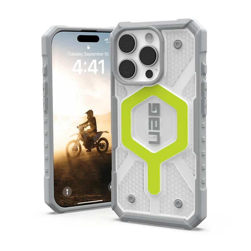 UAG Apple iPhone 16 Pro Pathfinder MagSafe Case - Neon - Green/Clear