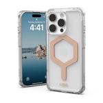 UAG Apple iPhone 16 Pro Plyo Magsafe Case - Ice / Rose Gold - Clear / Rose Gold