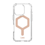 UAG Apple iPhone 16 Pro Plyo Magsafe Case - Ice / Rose Gold - Clear / Rose Gold