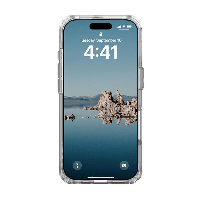 UAG Apple iPhone 16 Pro Plyo Magsafe Case - Ice / Silver - Clear / Silver