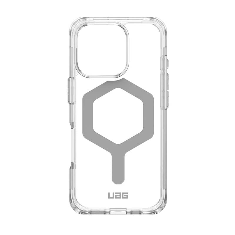 UAG Apple iPhone 16 Pro Plyo Magsafe Case - Ice / Silver - Clear / Silver