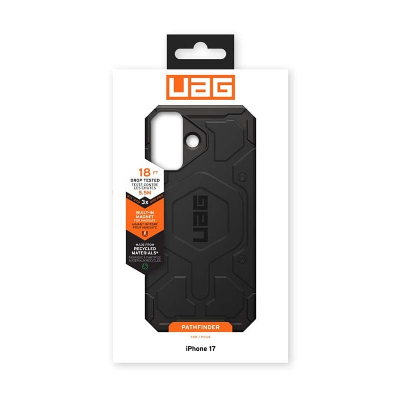 UAG Apple iPhone 17 Pathfinder MagSafe Case - Black - Black