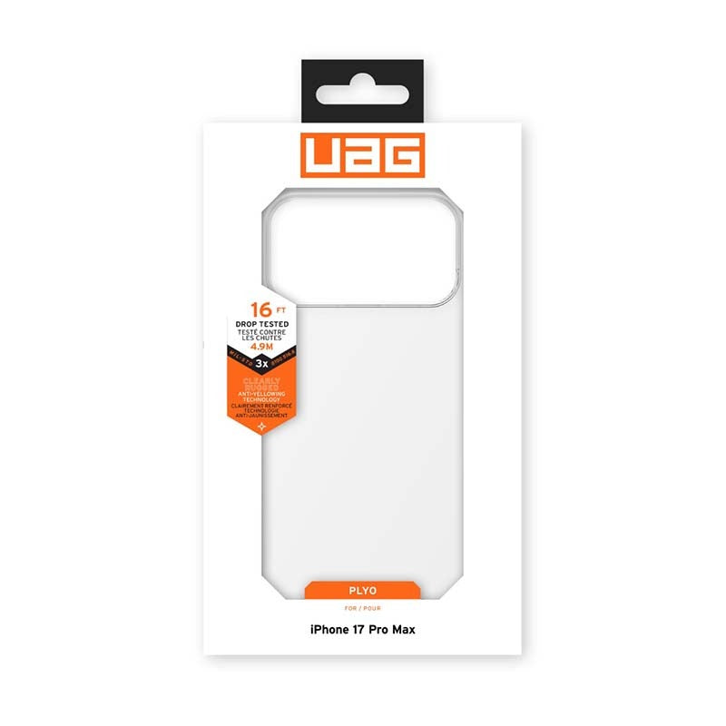 UAG Apple iPhone 17 Pro Max Plyo Case - Ice - Clear
