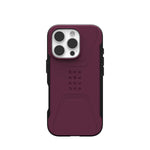 UAG Civilian Magnet Case For Apple iPhone 16 Pro - Bordeaux - Bordeaux