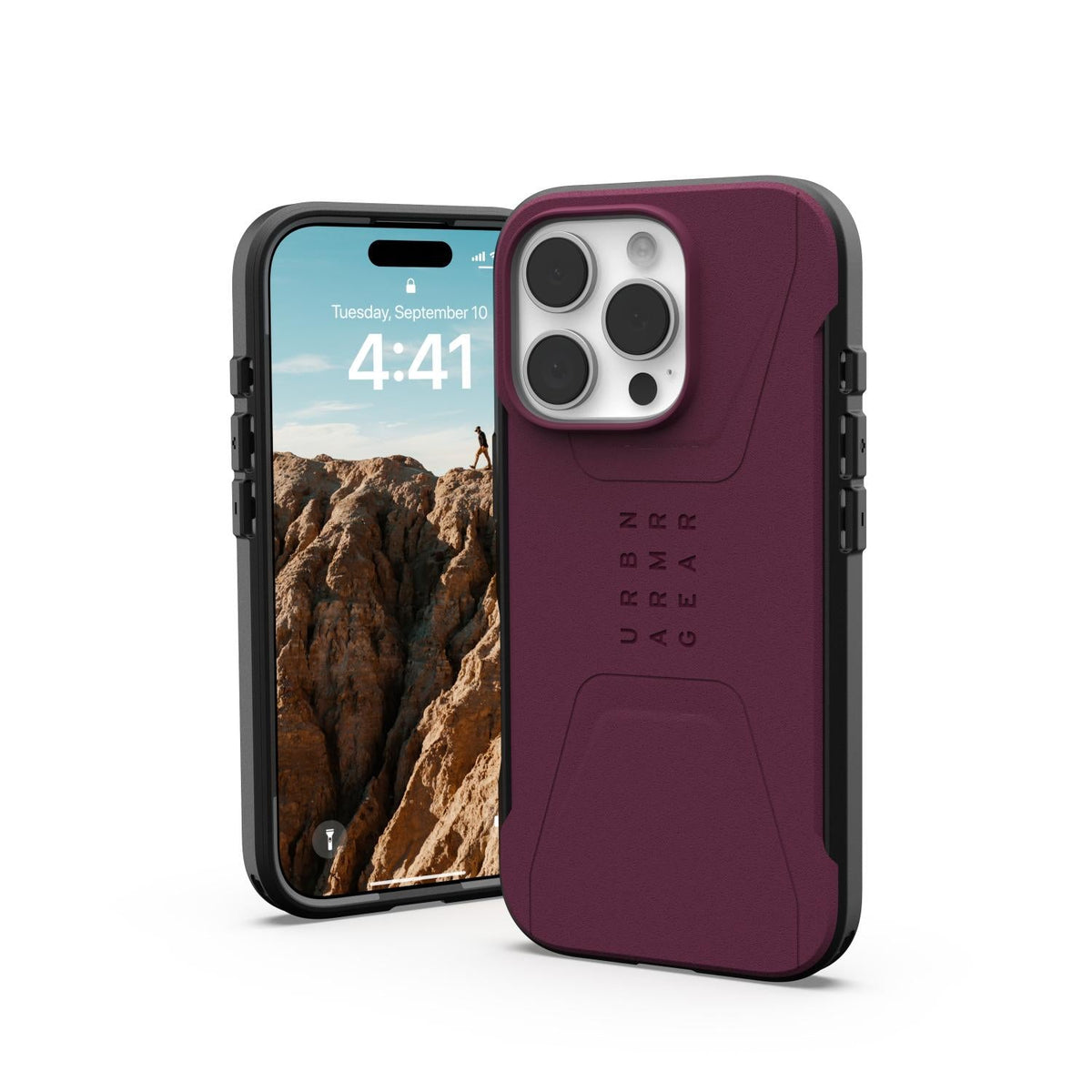 UAG Civilian Magnet Case For Apple iPhone 16 Pro - Bordeaux - Bordeaux