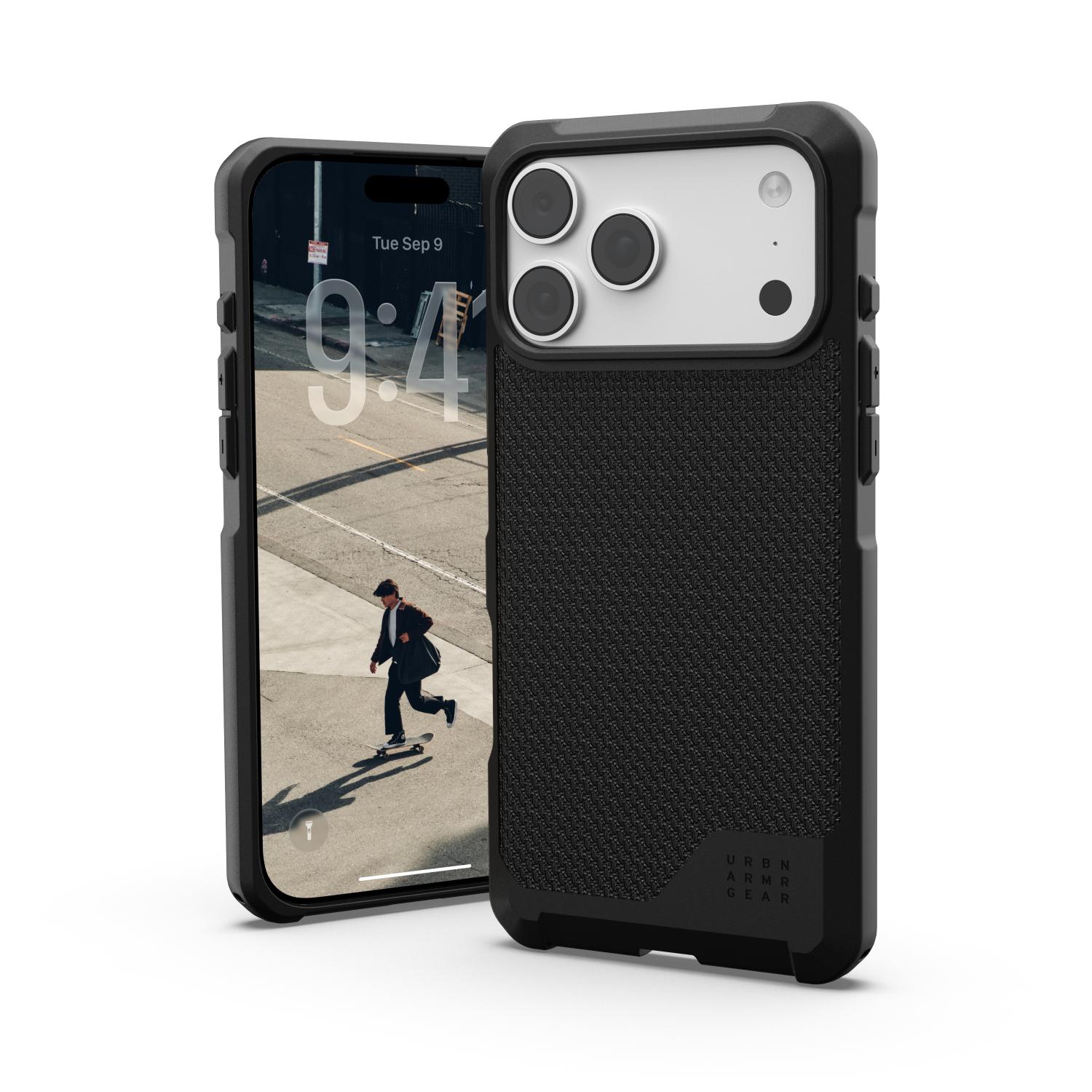 UAG Metropolis LT Magnet Case For Apple iPhone 18 Pro Max / 17 Pro Max - Kevlar Black - Kevlar Black