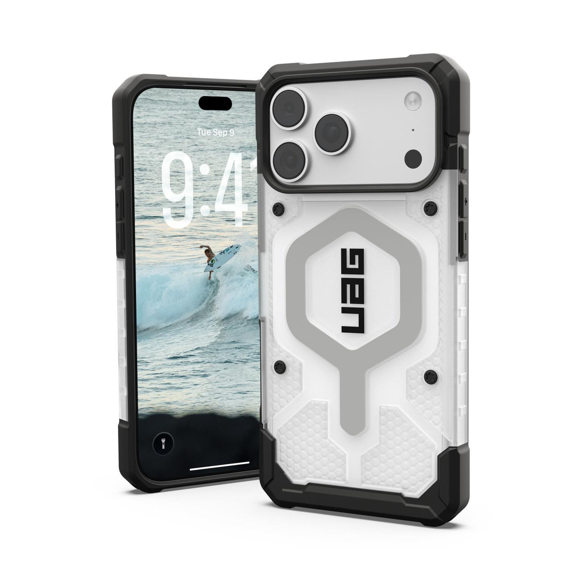 UAG Pathfinder Clear Magnet Case For Apple iPhone 18 Pro Max / 17 Pro Max - Ice/Silver - Ice/Silver