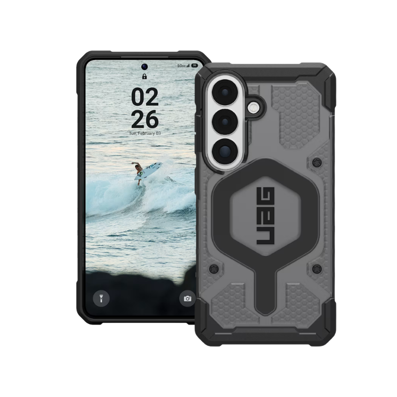 UAG Pathfinder Clear Magnetic Case for Samsung Galaxy S26 - Ash - Ash