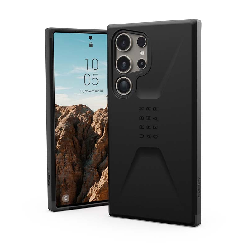 UAG Samsung Galaxy S24 Ultra Civilian Case - Black - Black
