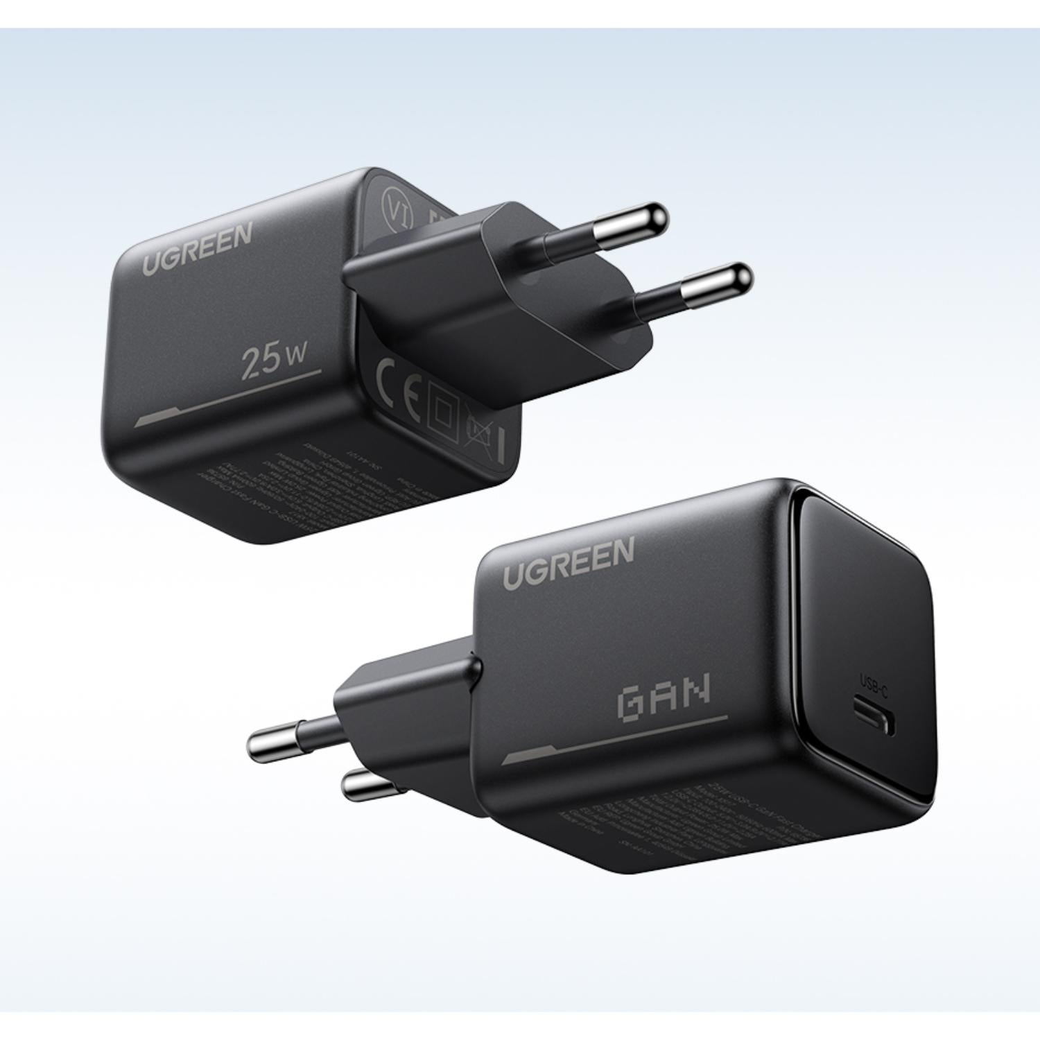 UGREEN 1 Port PD Wall Charger 25W - Black - Black