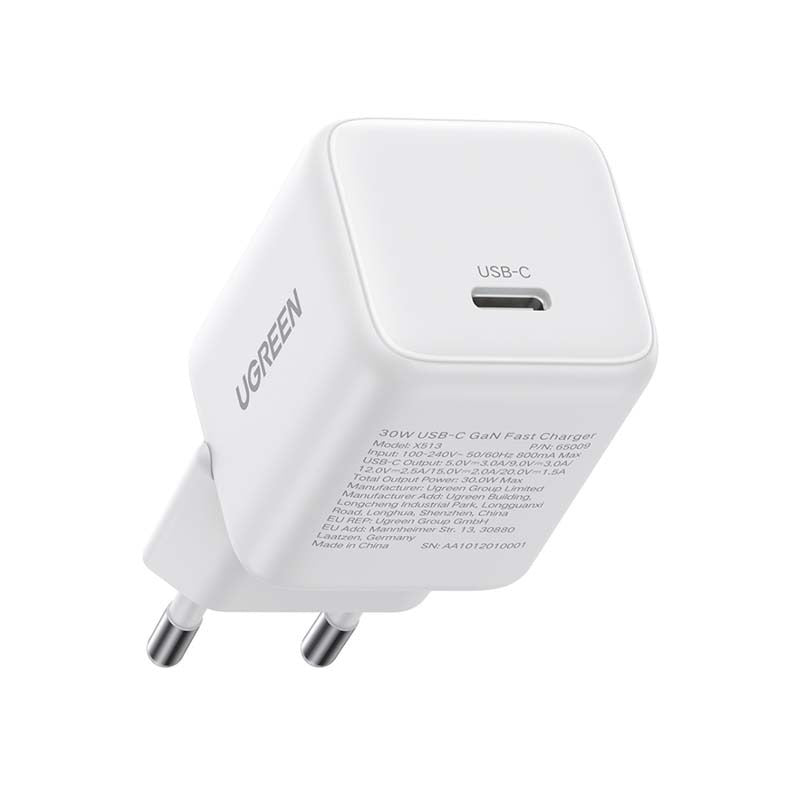 UGreen 1 Port PD Wall Charger 30W - White - White