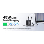 UGREEN 1 Port Type-C PD Wall Charger 45W With Cable - Black - Black