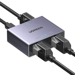 UGREEN 1-to-2 Gigabit Ethernet Splitter - Black