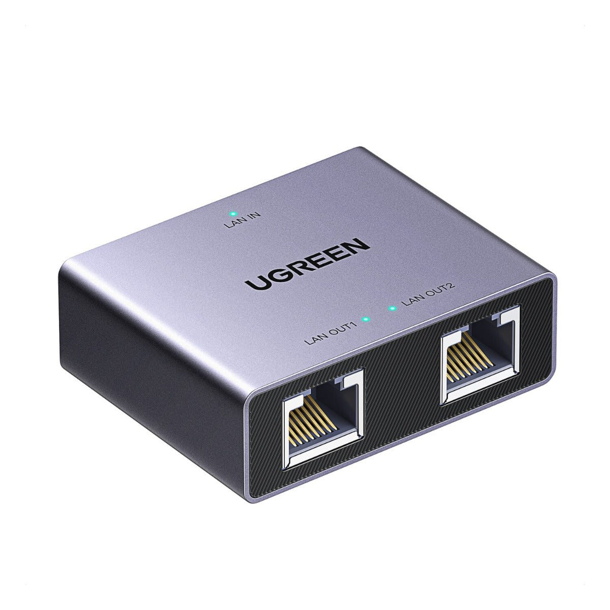 UGREEN 1-to-2 Gigabit Ethernet Splitter - Black