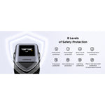 UGreen 100W 4 Port USB-C GaN Fast Charger With LED Screen - Black - Black