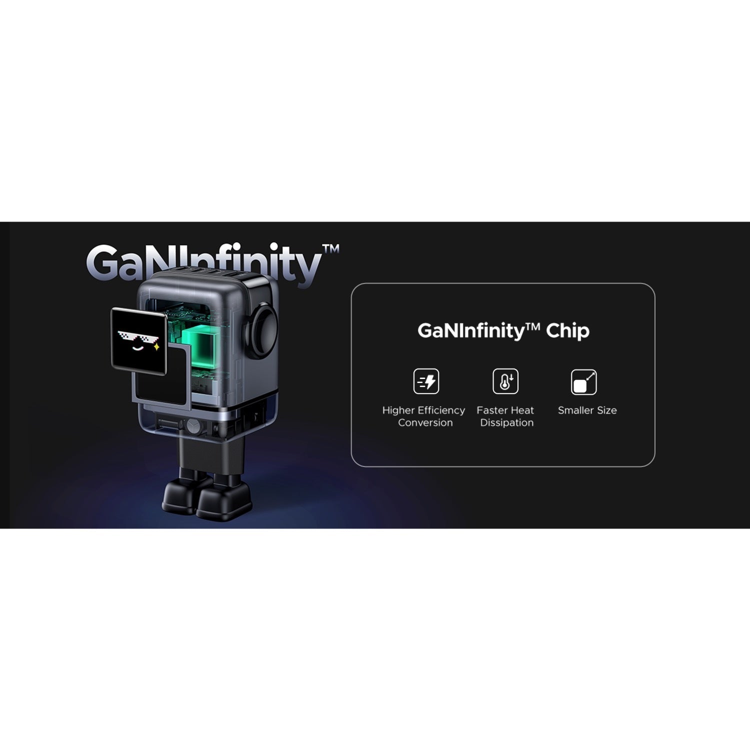 UGreen 100W 4 Port USB-C GaN Fast Charger With LED Screen - Black - Black