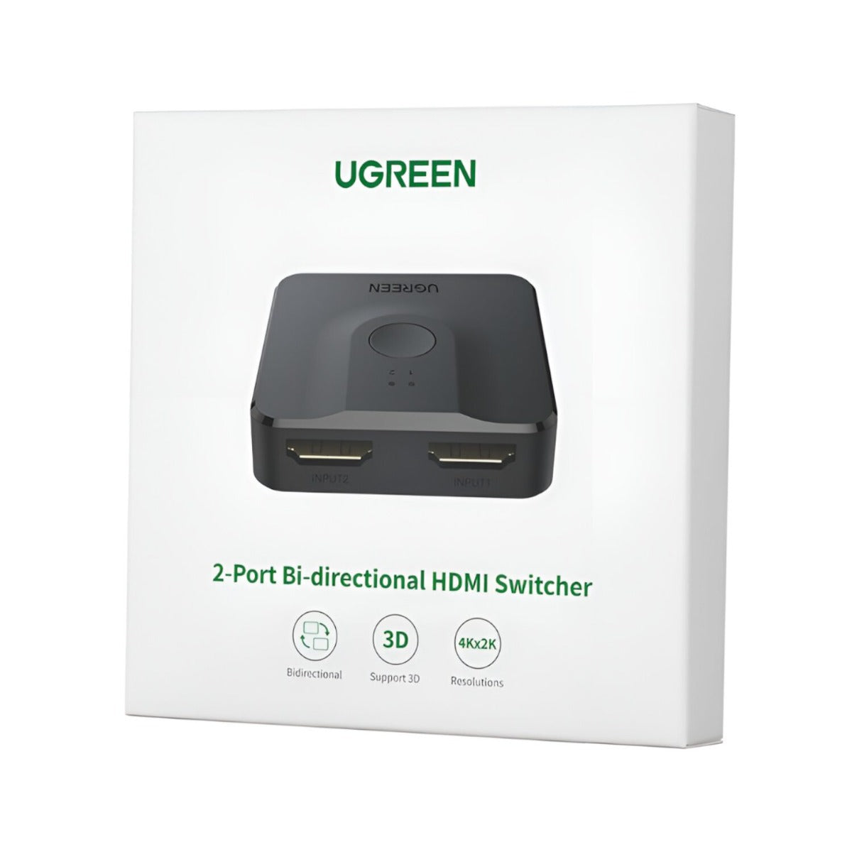 UGREEN 2-in-1 Bi-Directional 4K HDMI Switcher - Black - Black