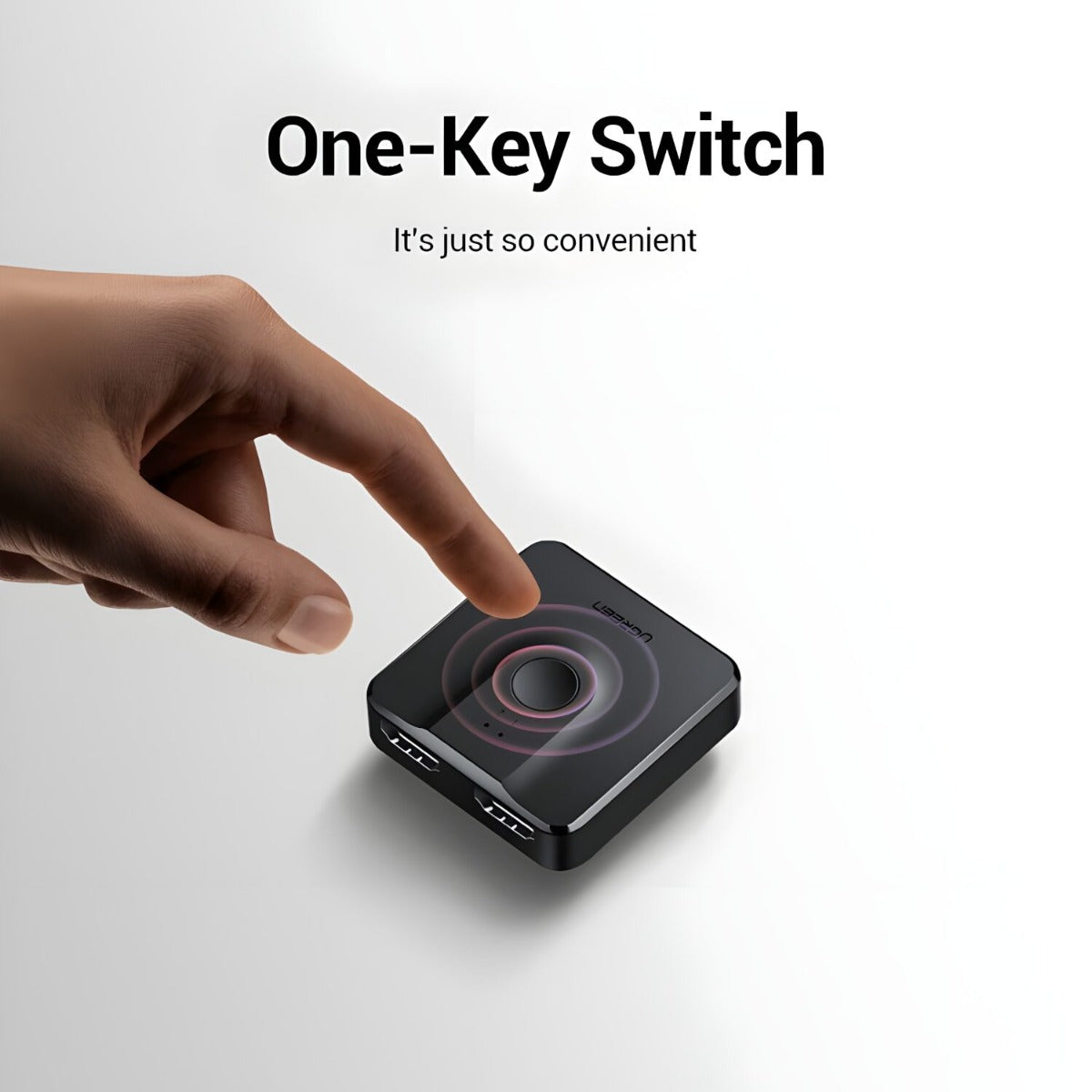 UGREEN 2-in-1 Bi-Directional 4K HDMI Switcher - Black - Black