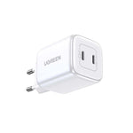 UGreen 2 Port GAN 45W PD Wall Charger - White - White