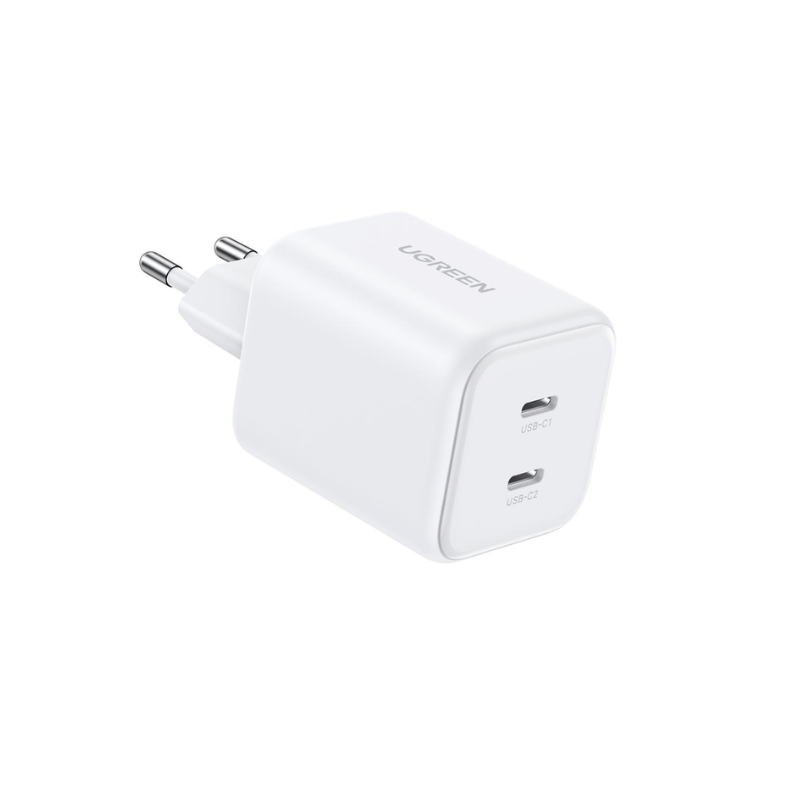 UGREEN 2 Port GaN PD Wall Charger 45W – White - White