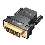 UGREEN 20124 DVI (24 + 1) Male to HDMI Female Adapter - Black - Black